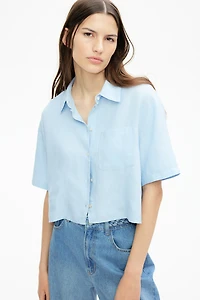 Chemise en lin mélangé