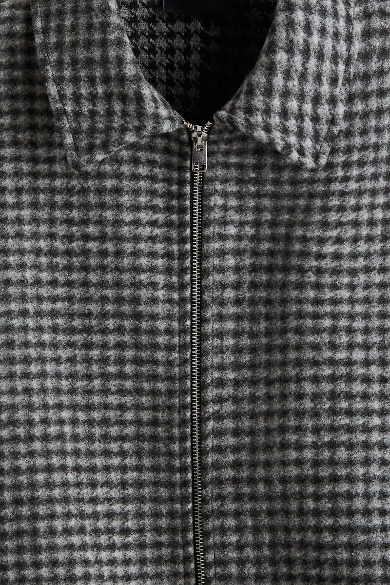 Regular-Fit Felted Overshirt