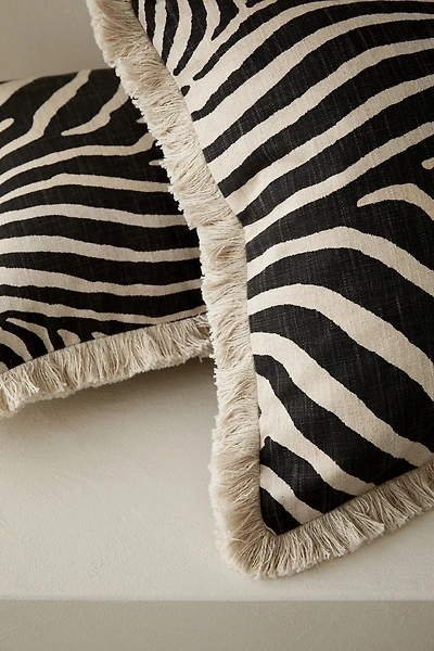 Cotton Cushion Cover with Fringe