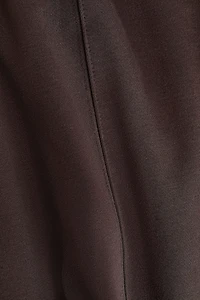 Pantalon à jambes barrel en jersey point de Rome