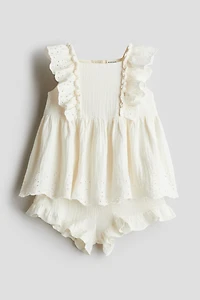 Ensemble 2 pièces en mousseline de coton