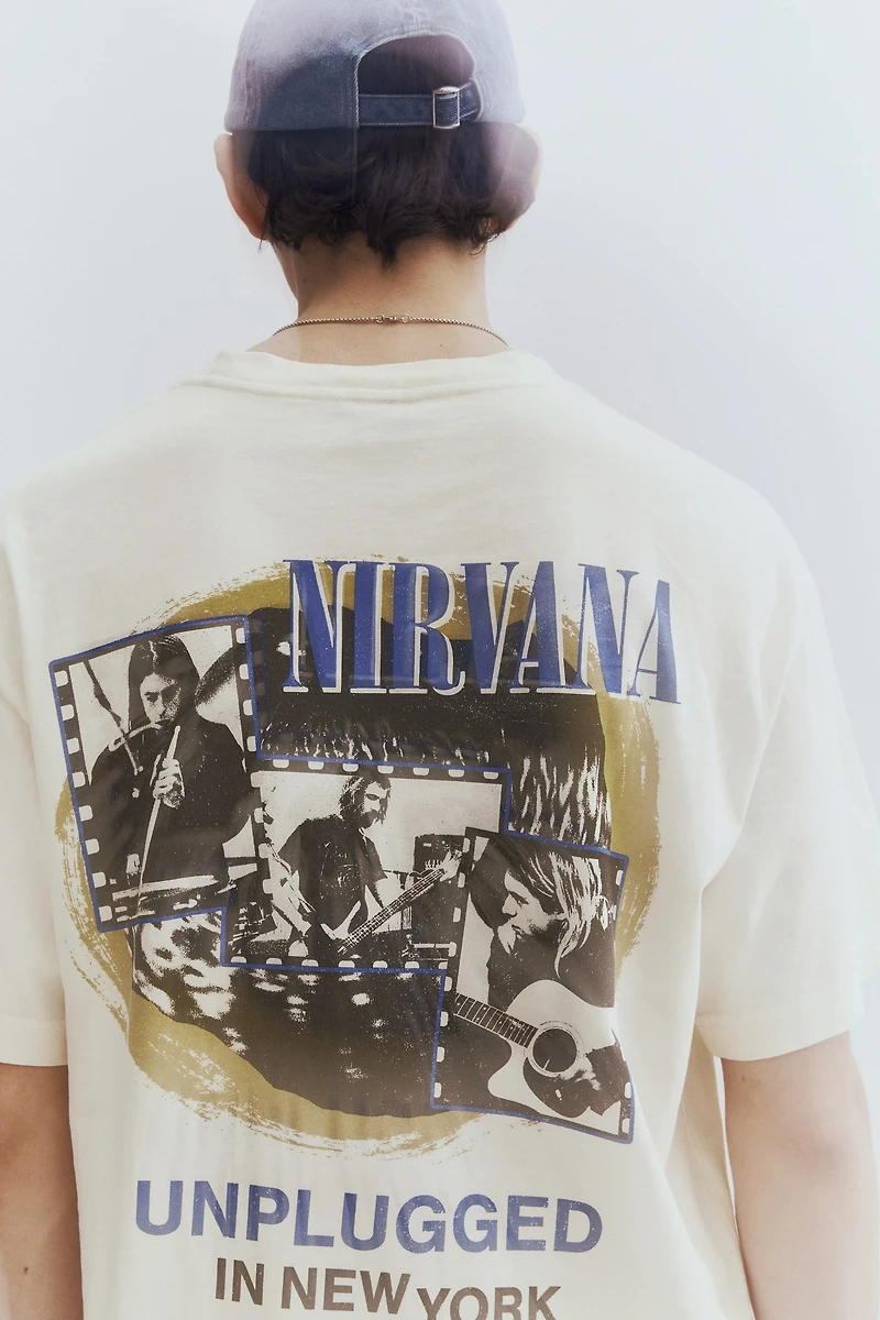 Loose Fit Vintage-Look Printed T-Shirt