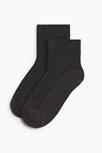 3-Pack Rib-Knit Ankle Socks