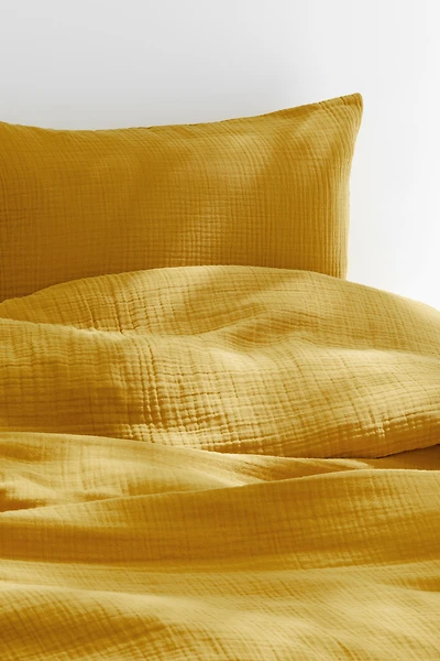 Parure de couette lit simple en mousseline