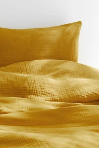 Parure de couette lit simple en mousseline