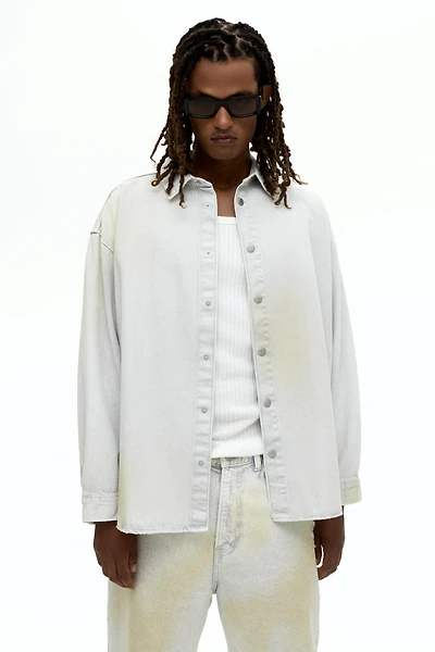 Oversized-Fit Denim Shirt