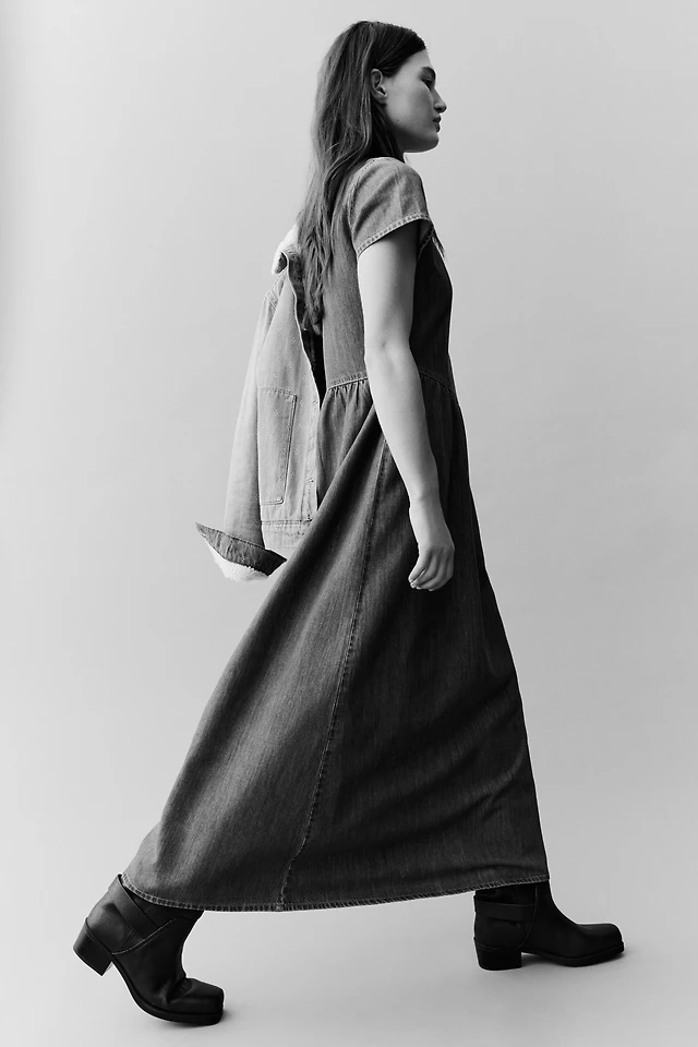 white maxi dress fall Verlaine White Linen Blend Maxi Dress