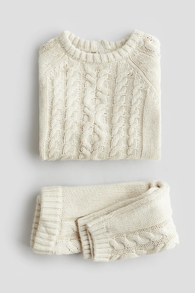 Ensemble 2 pièces en tricot de coton