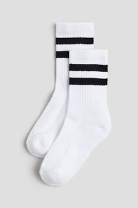 Lot de 5 paires chaussettes côtelées