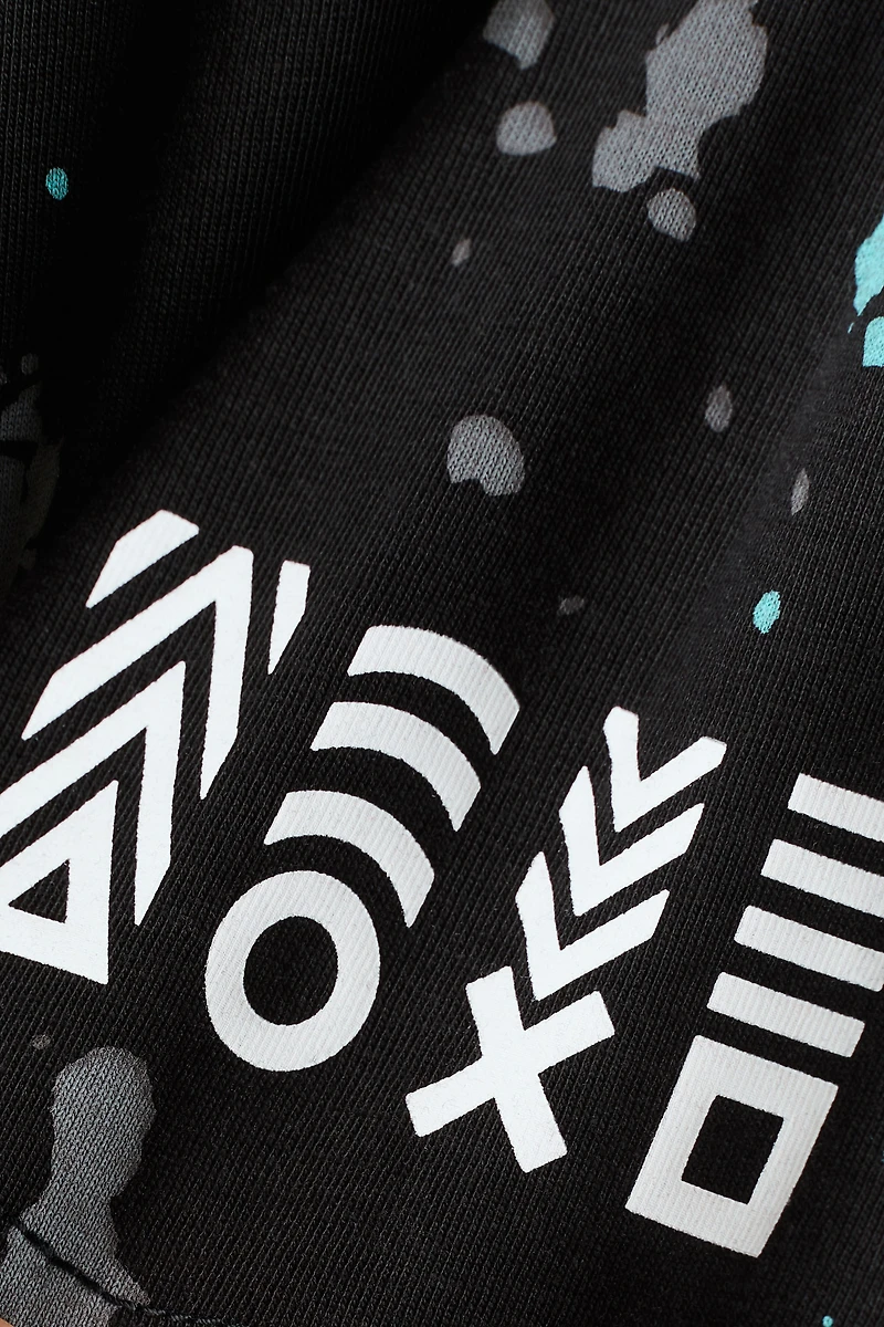 T-shirt en coton avec motif imprimé