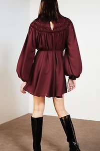 Robe avec détail smocké