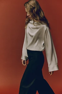 Blouse à encolure bénitier