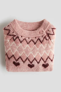 Jacquard-Knit Sweater
