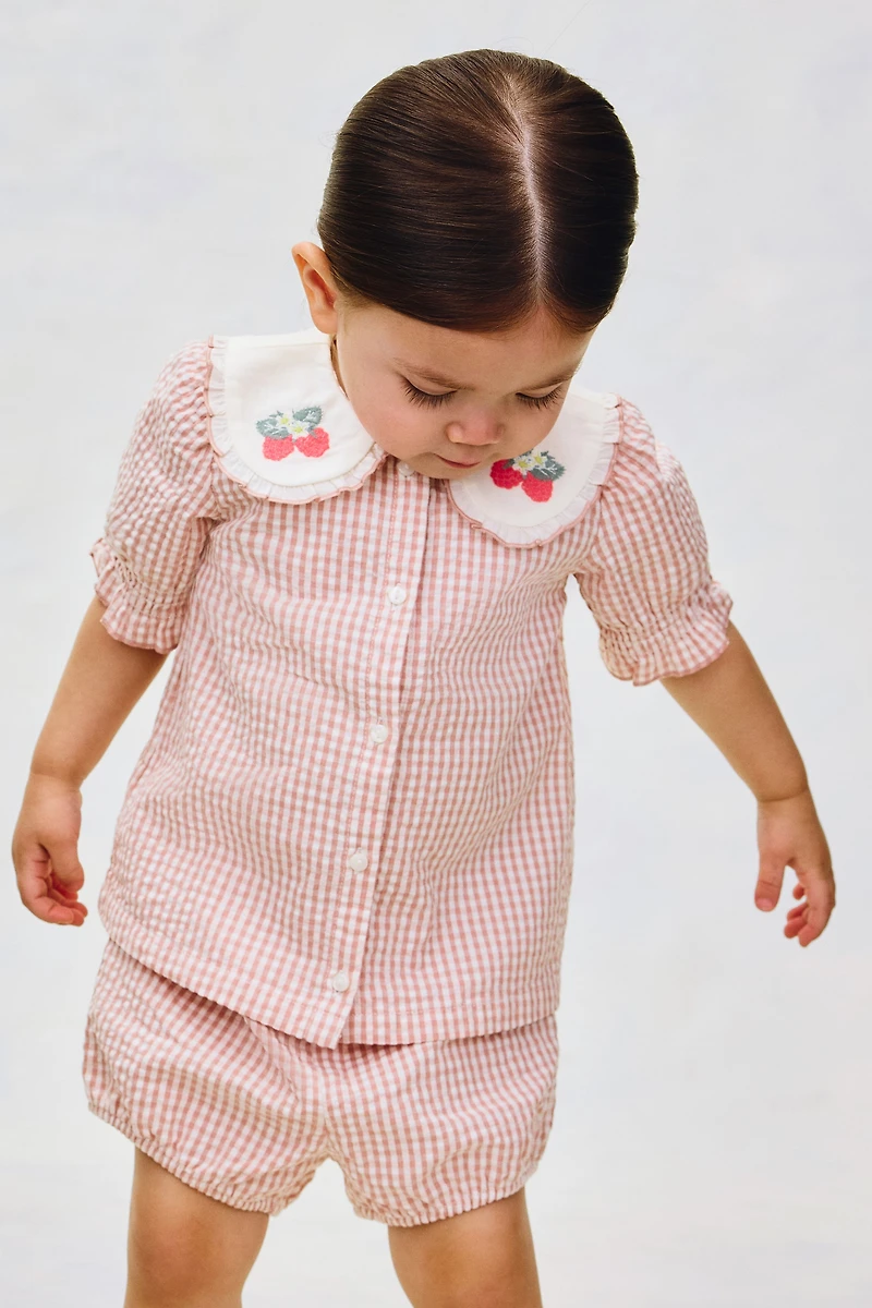 Ensemble 2 pièces en crépon de coton