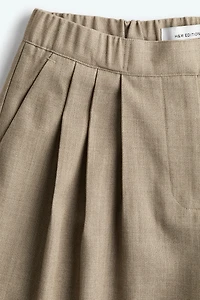 Pleat-Front Pants