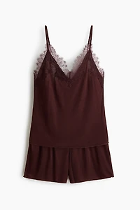 Lace-Trimmed Pajamas