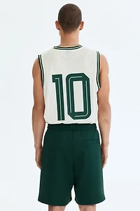 Camisole décontractée en filet imprimé