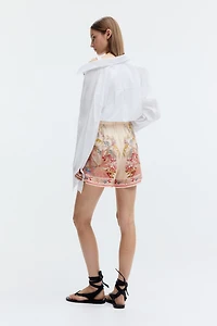 Short à pinces en lyocell