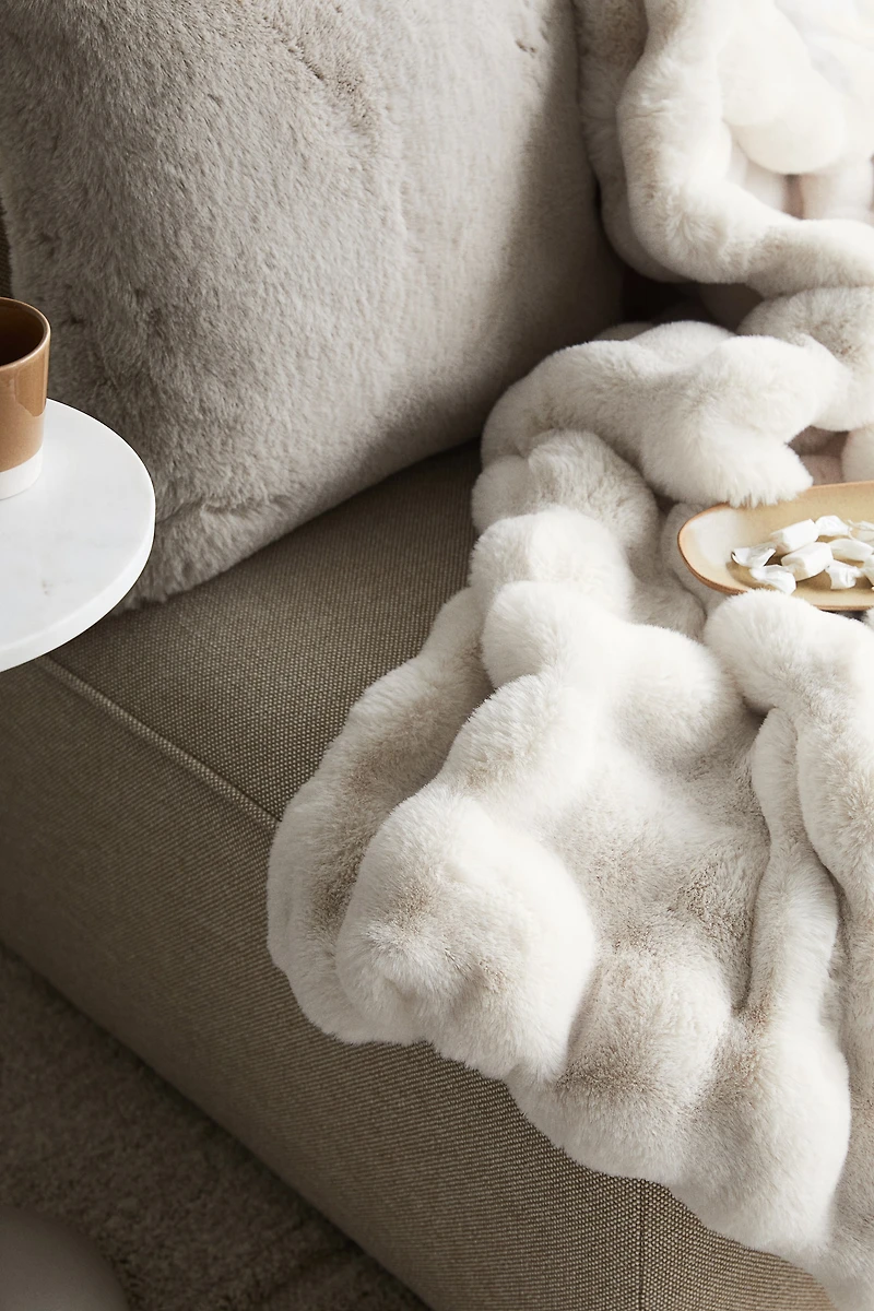 Structured Fluffy Throw