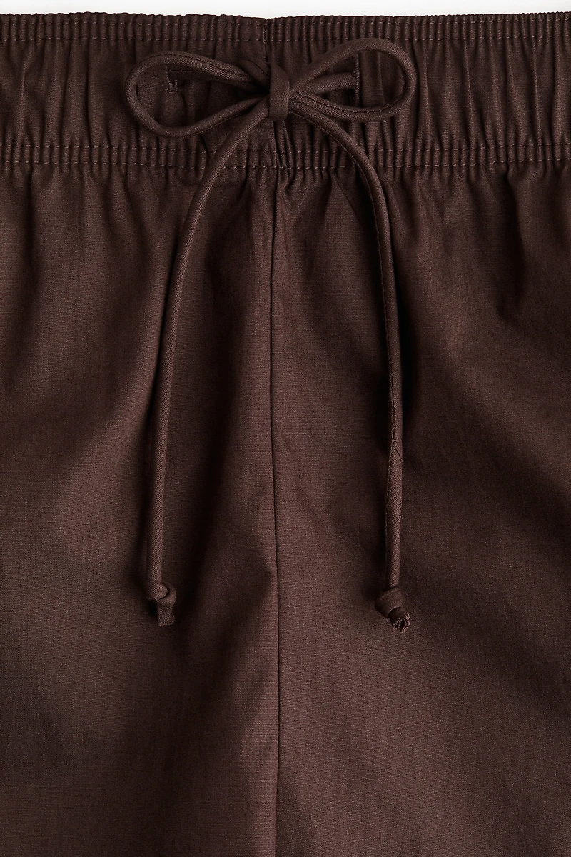 Cotton Shorts with Drawstring