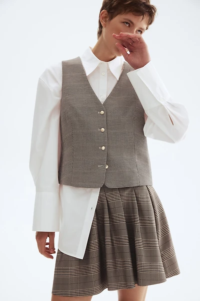 Gilet sans manches à encolure en V