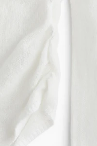 Sheer-Knit Off-the-Shoulder Sweater
