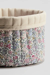 Small Quilted Storage Basket