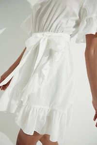 Ruffle-Trimmed Dress
