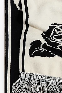 Écharpe en tricot jacquard