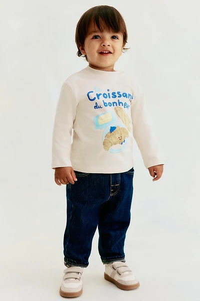 Long-Sleeved Cotton T-Shirt
