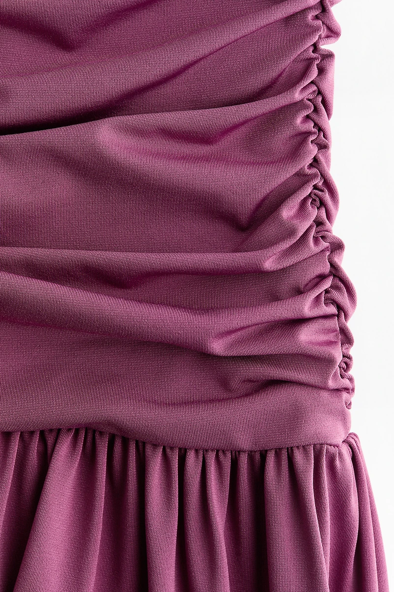 Robe en jersey à effet drapé