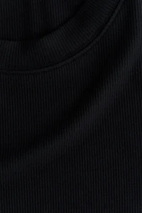 Ribbed Viscose T-Shirt