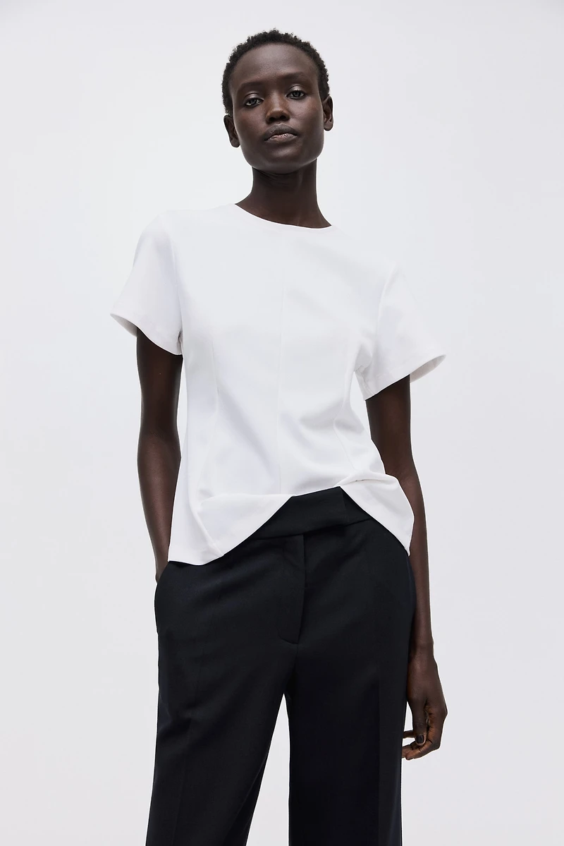 Pantalon en laine mélangée