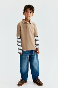 Embroidered-Motif Piqué Polo Shirt