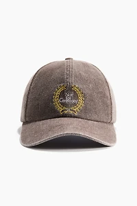 Cotton Twill Cap with Motif