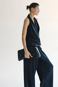 Crinkled Drawstring Pants