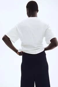 Pantalon large avec taille élastique