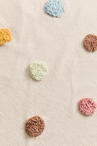 Cotton Rug with Tufted Dots