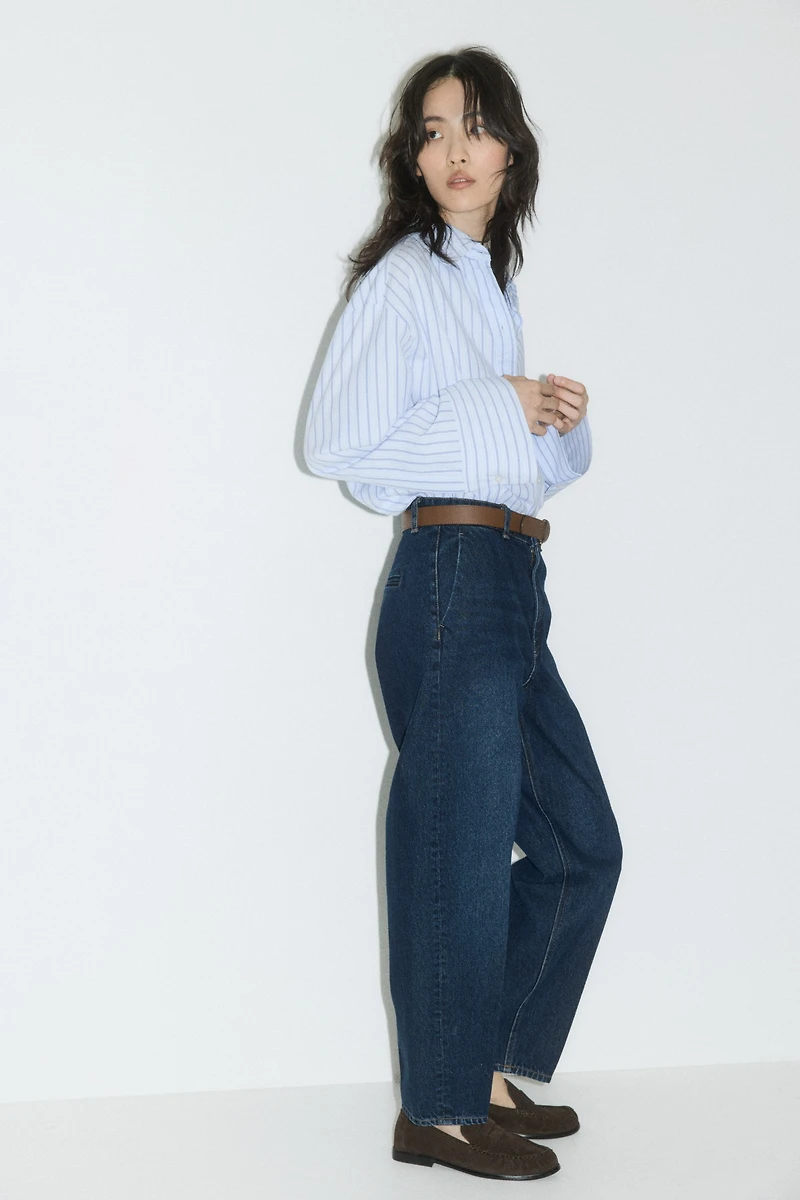 Barrel High Ankle Jeans