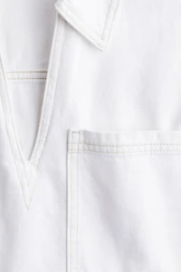 Cropped Denim Shirt