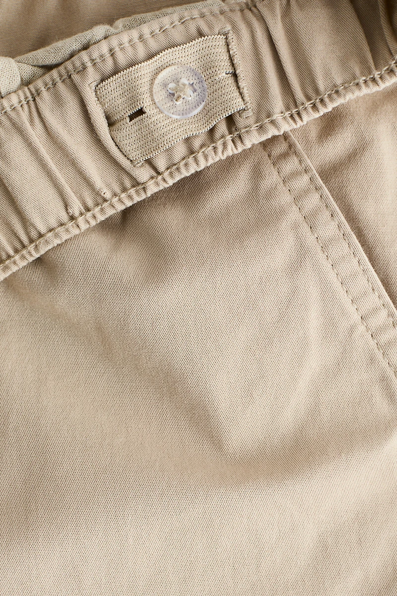 Cotton Twill Cargo Joggers