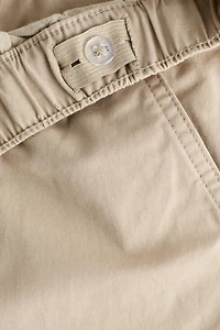 Cotton Twill Cargo Joggers