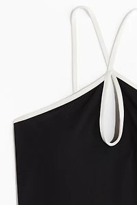 Padded-Cup Cutout Swimsuit