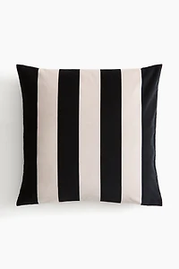 Housse de coussin rayée en velours