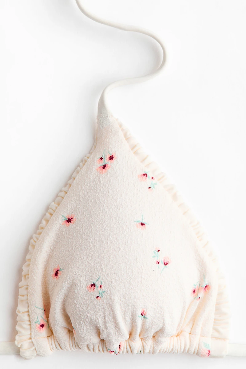 Haut de maillot triangulaire coussiné