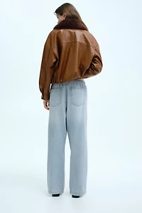 Denim Drawstring Pants