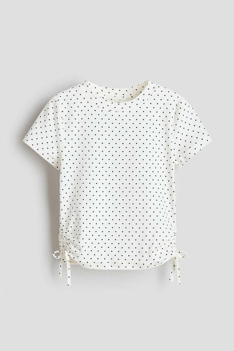 Haut en coton avec cordons de serrage