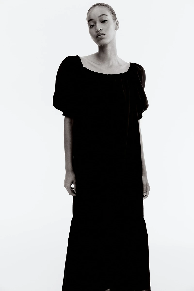 Square-Neck Maxi Dress
