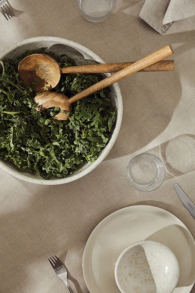 Couverts à salade en bois