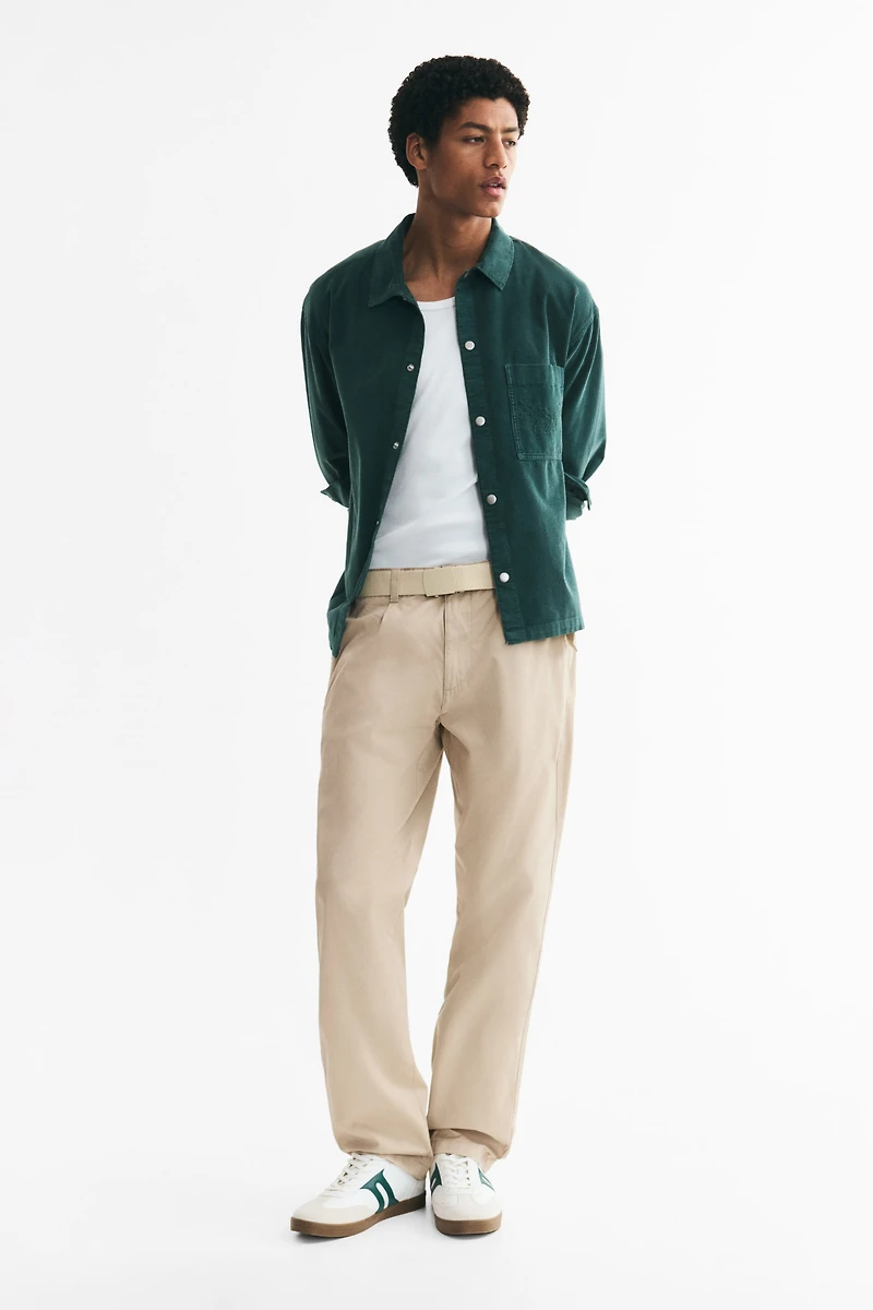 Relaxed-Fit Cotton Twill Chinos